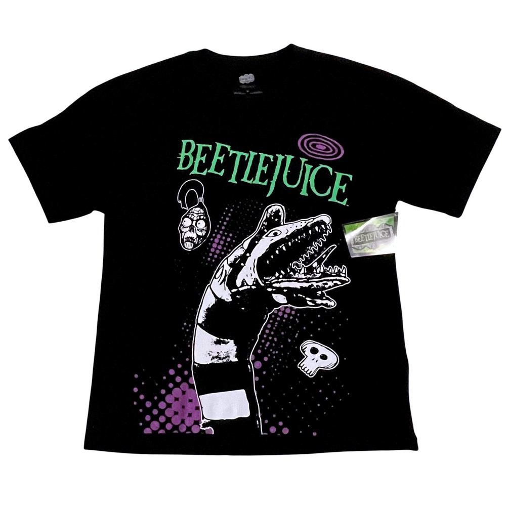 Beetlejuice Never Trust The‎ Living Sandworm Graphic T-Shirt Men's Medium NEW